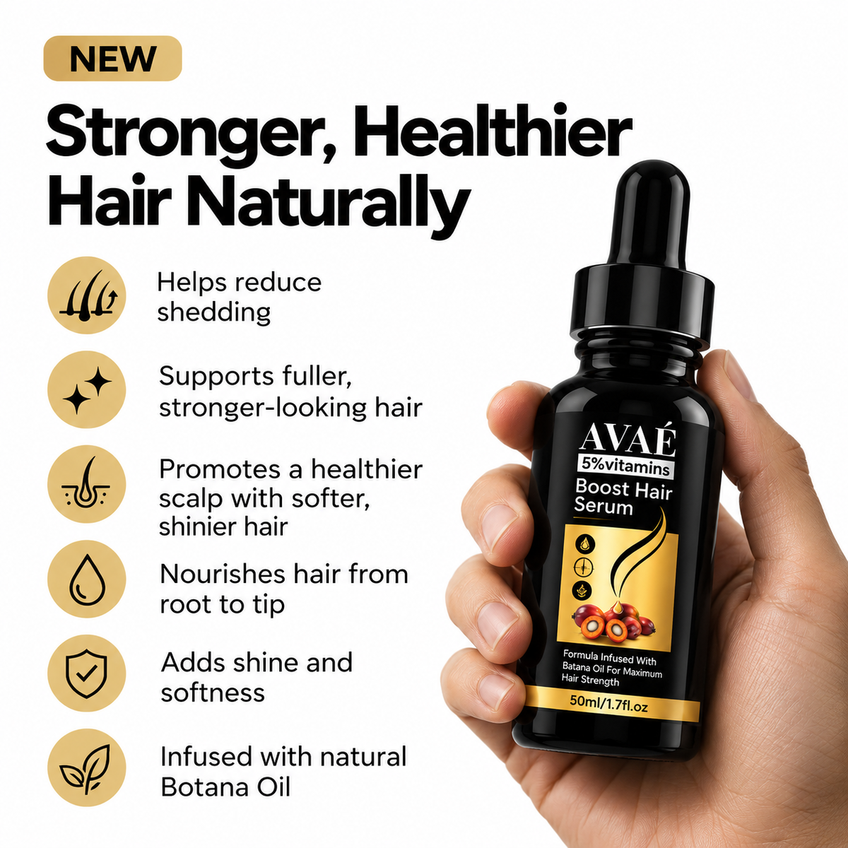 Fuller Hair, Less Shedding
